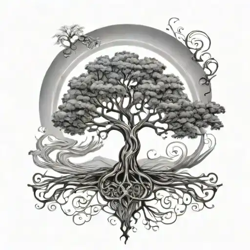 Tree Of Life Tattoo Are Sleve