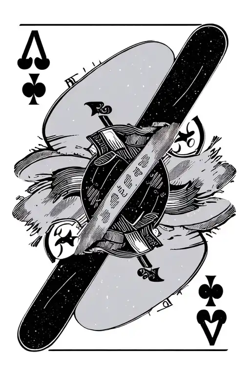 Ace Card With A J Card Behind