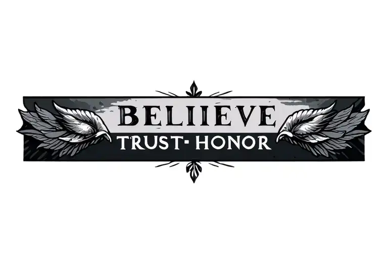 Believe Trust Honour