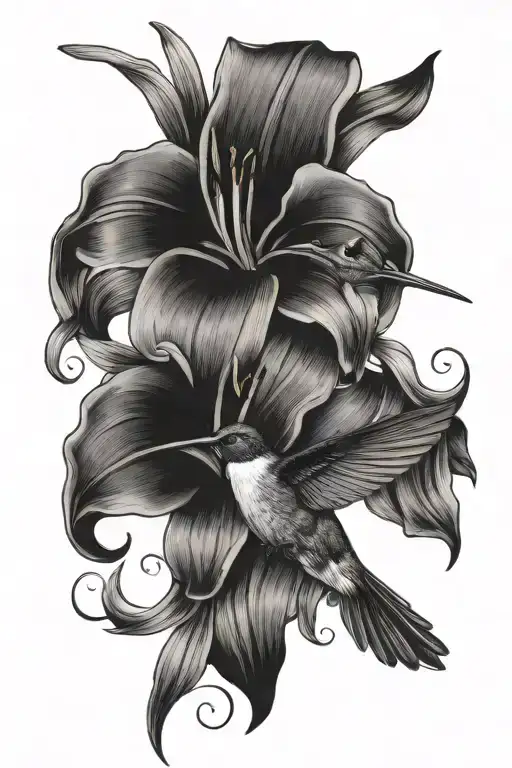 Hummingbird Lily Flower