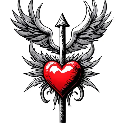 Saint Logo Combined With Heart
