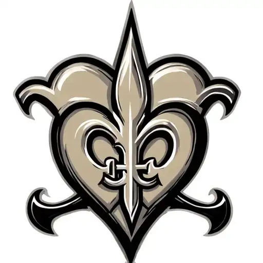 Saints Logo Combined With Heart