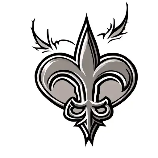 Saints Logo Combined With Heart