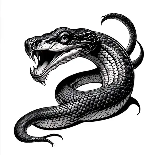 I Want A Tattoo About Karma Snakes Eating Its Own Tail