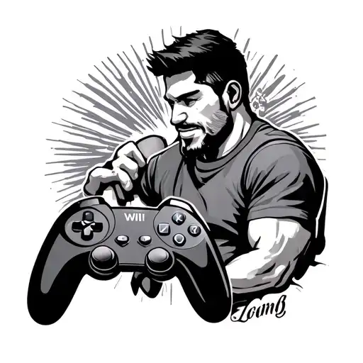 Personal Tattoo For Brother Who Loves To Play The Wii With Me