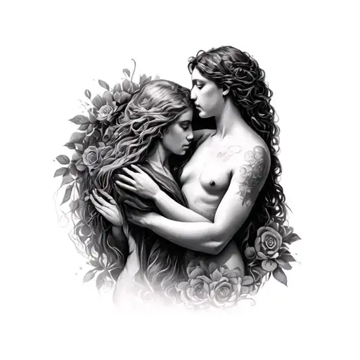 Eve Being Made For Adam Creation Symbolic Christian