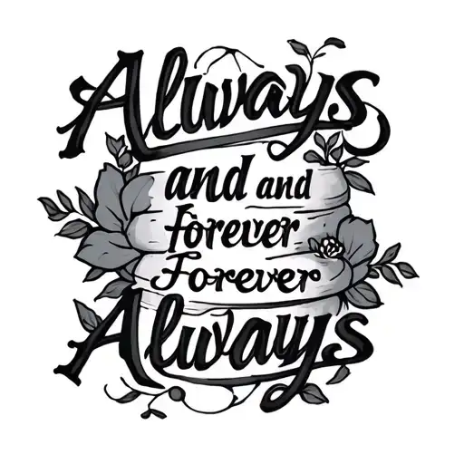 Always And Forever Forever And Always
