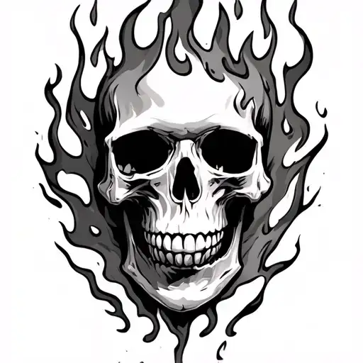 Skull On Fire