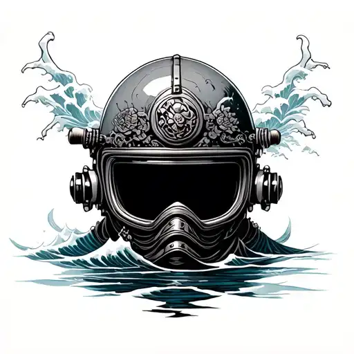 Japanese Wave Divers Helmet