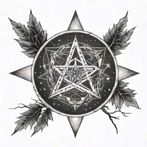 Diamonds In The Trees Pentagrams In The Night Sky