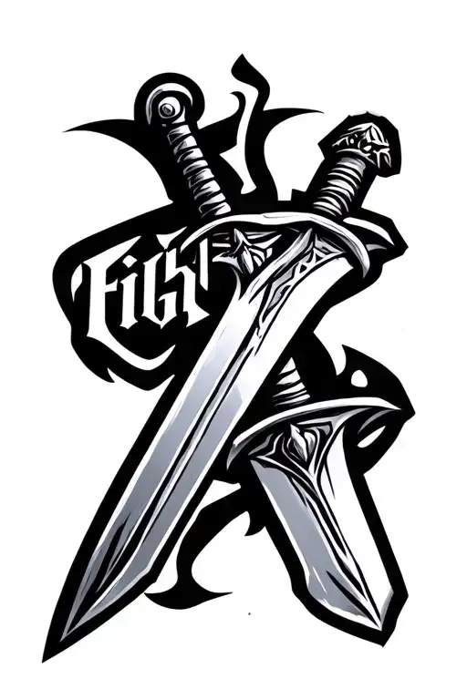 A Sword Covering The Word Fight