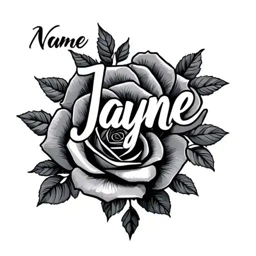 Name Jayne With Roses