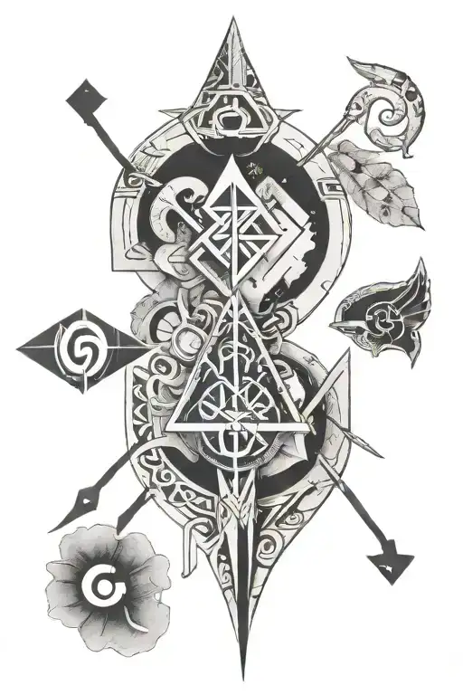 Scandinavian Style Runes Geometry