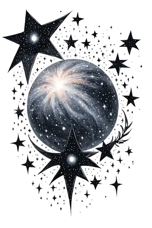 Galaxy Filled With Stars