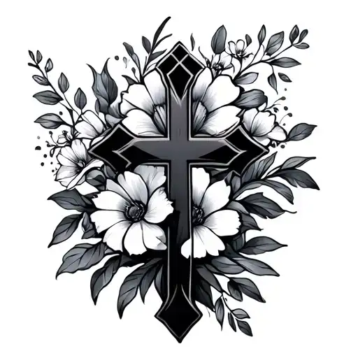 Floral Cross