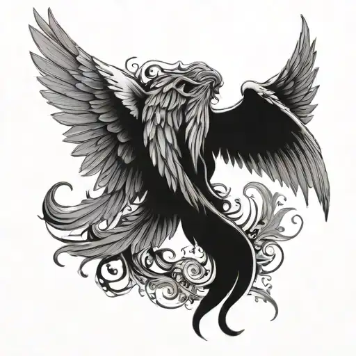 Half Angel Wings And Half Demon Wing Attached