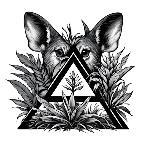 Triangle Humans Plants And Animals