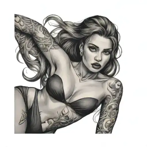 Woman In Underwear