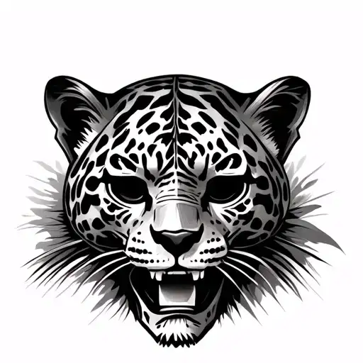 Skull Of A Jaguar Maya Warrior