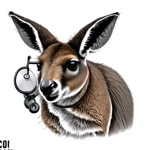 Kangaroo With A Stethoscope