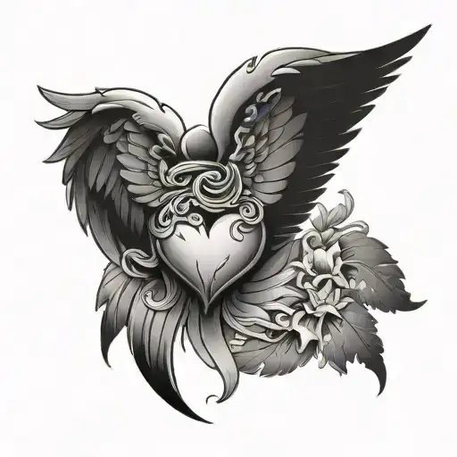 Heart With Angel Wings