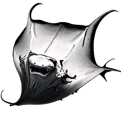Manta Ray Floating