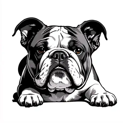 Bulldog Sleep On His
