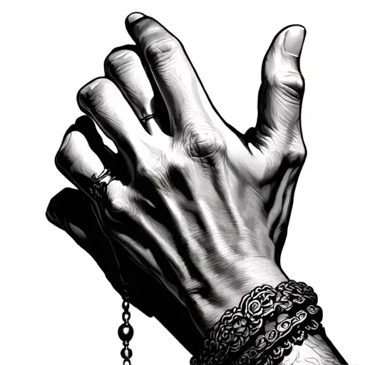 Hand With A Bracelet From