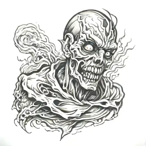 Horror On Face Made