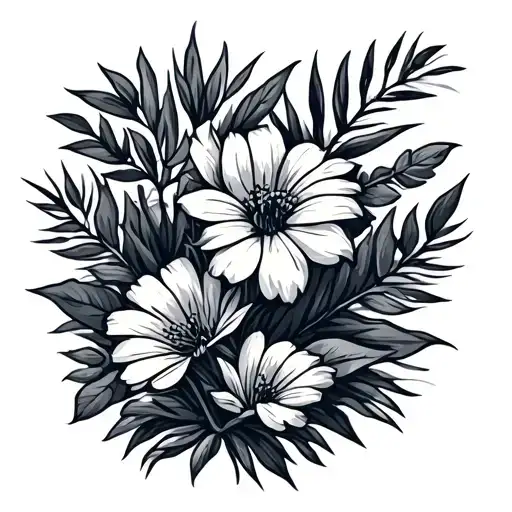 Sticker Style Of Native Western Australian Flora And Fauna