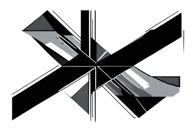 Geometric Design Incorporating Black Band