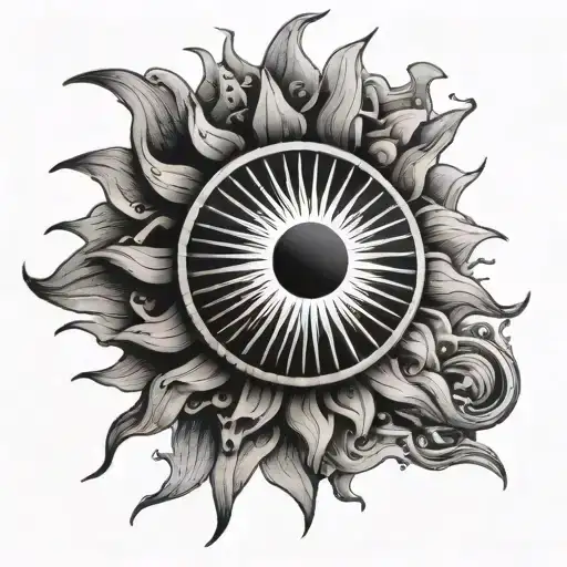 Sun And Sunrays Down Arm