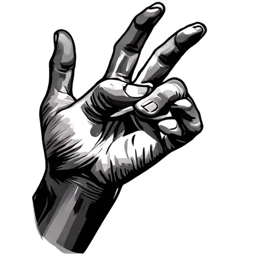 315 Hand Sign Formed