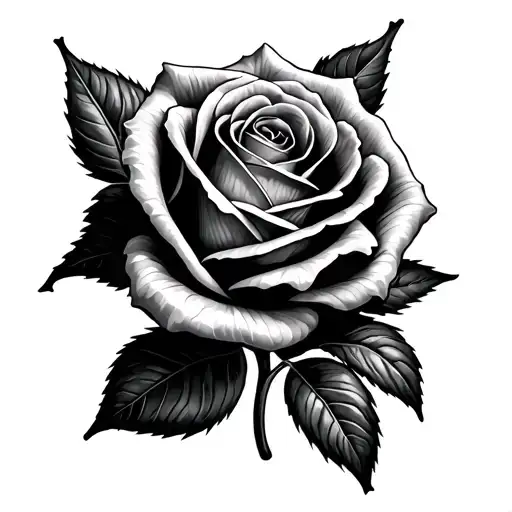 Concrete Rose With 290