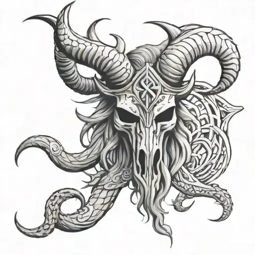Viking Wyrms With Cowskull