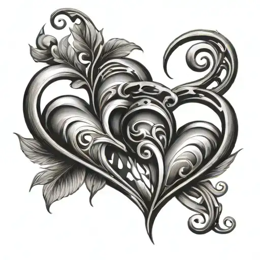 Name Interlinked With 2 Hearts Connected