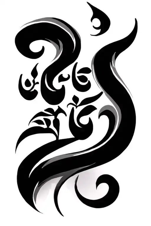 Krishna Calligraphy