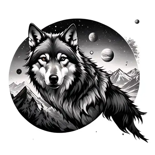 Planets And Sky And Mountain And Wolf And Music