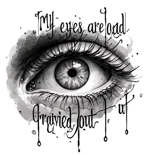 In Words Written A Spine Tattoo My Eyes Are All Cried Out