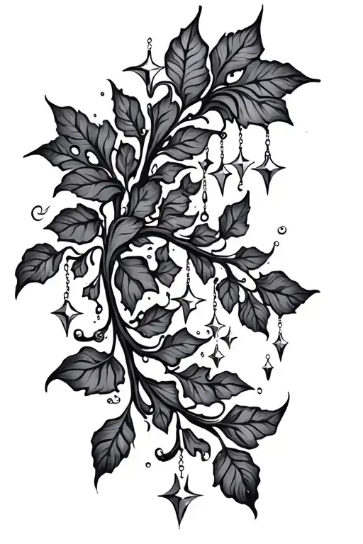 Vines And Leaves And Sparkles Dangling