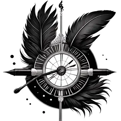 Circle Of Fifths With Feather Pen