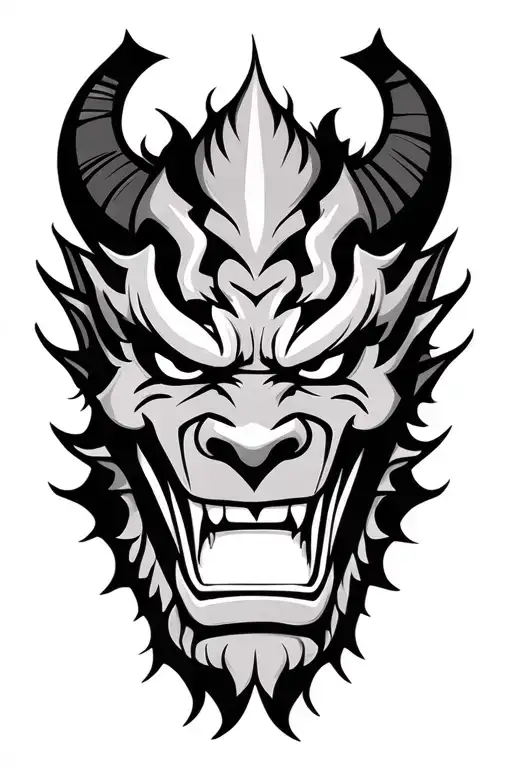 Oni Demon Mask