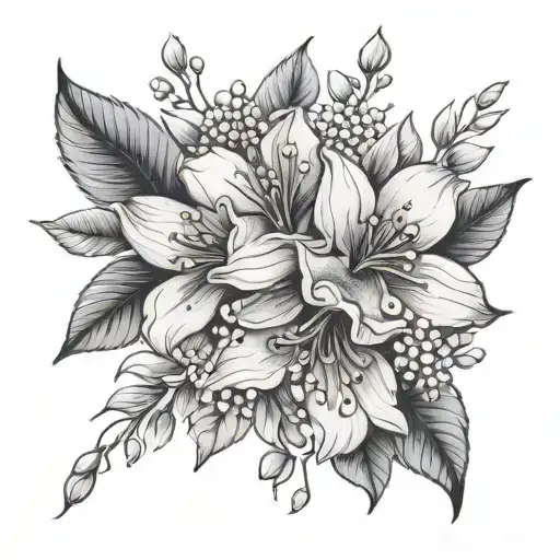 Cheery Blossoms And Include The Name Lea