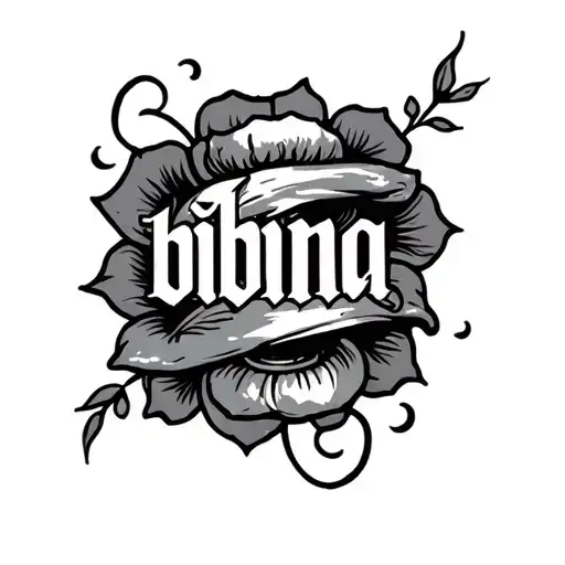 Bibina Name Hidden With In Tatoo
