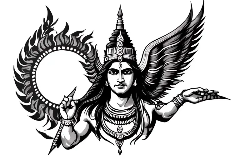 Tattoo Ideas For Trishul And Lord Shiva