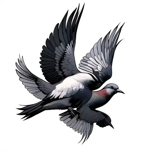 Doves Made From The Initials Jap