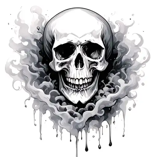 Skull On Fog