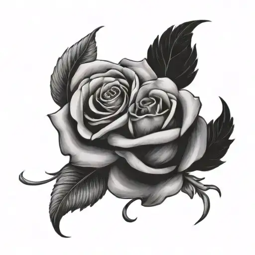 West And Rose Intertwined