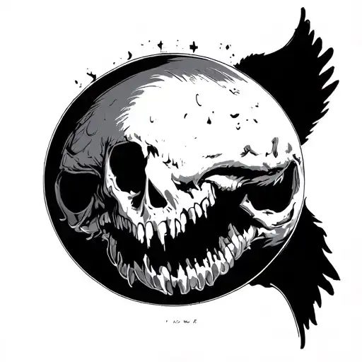 Something That's A Mix Of Iconic Things That Represent The 2 Bands Bad Omens And Twenty One Pilots