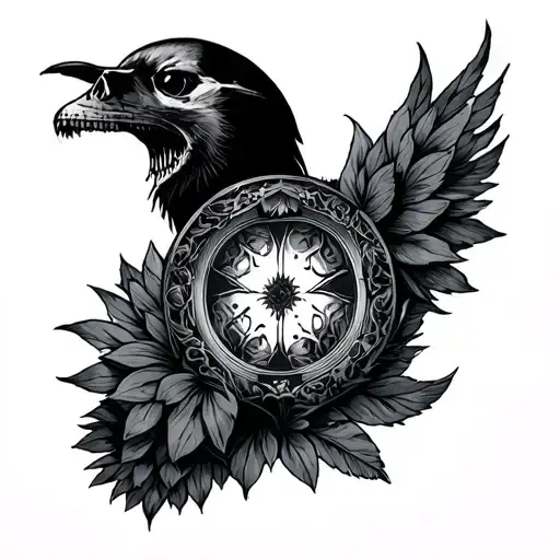 Something That's A Mix Of Iconic Things That Represent The 2 Bands Bad Omens And Twenty One Pilots